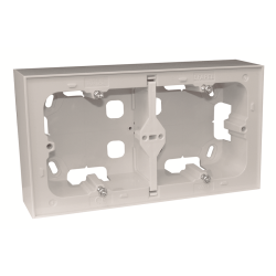 10994_ABR: Dvojit montna krabica na povrch, biela