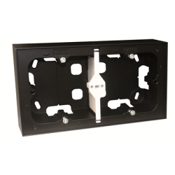 10994_APM: Dvojit montna krabica na povrch, ierna