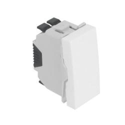 45010_SBM: Jednoplov spna, rad.1, 1-modul, biela matn