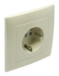 90135_CPE: Komplet zsuvka (Schuko), perleov