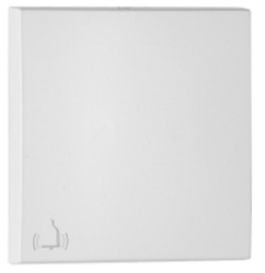 90605_TBR: Kryt tlaidla, symbol ZVONEK, biela