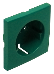 90631_TVD: Kryt zsuvky Schuko, zelen