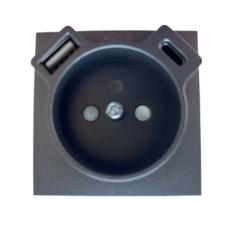 90650_TIS: Kryt zsuvky 250V/16A + USB-A a USB-C, ed