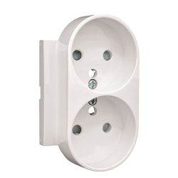 90656_TBR: Kryt dvojzsuvky, biela