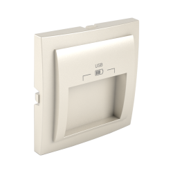 90673_TPE: Kryt pre USB nabjaku, 2 vstupy, perleov