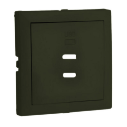 90675_TPM: Kryt pre USB nabjaku Typ C, 2 vstupy, ierna