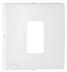 90712_TBR: Kryt telefnnej zsuvky, biela