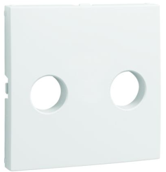 90713_TBR: Kryt audio zs. so skrut.svorkou, biela