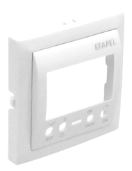 90743_TBR: Kryt pre spnacie hodiny 1 kanl, biela