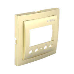 90744_TDU: Kryt pre spnacie hodiny 2 kanl, zlat