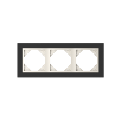 90930_TEB: 3 - rmek, ierne sklo/biela