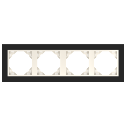 90940_TEB: 4 - rmek, ierne sklo/biela